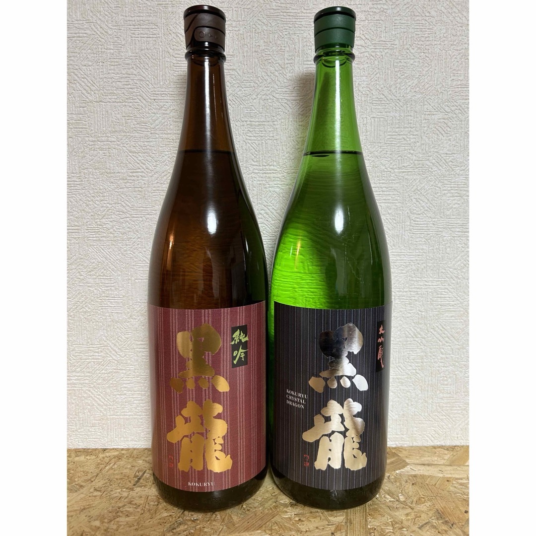 黒龍(コクリュウ)のNo.29  2本セット 黒龍 純吟 と 大吟醸 CRYSTAL DRAGON 食品/飲料/酒の酒(日本酒)の商品写真