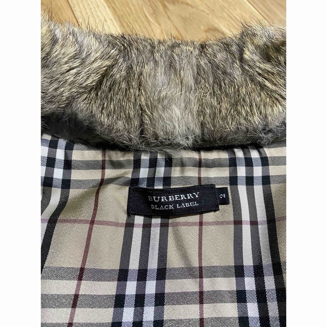 BURBERRY BLACK LABEL(バーバリーブラックレーベル)のバーバリーブラックレーベル　ラビットファー　ニット メンズのジャケット/アウター(ブルゾン)の商品写真