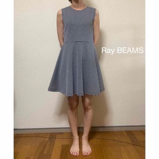 レイビームス(Ray BEAMS)のRay BEAMS レイビームス ドット柄 ワンピース 0(ひざ丈ワンピース)