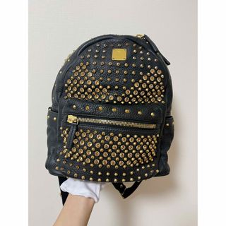 エムシーエム(MCM)のエムシーエム MCM バッグパック リュックサック 黒 ブラック(リュック/バックパック)