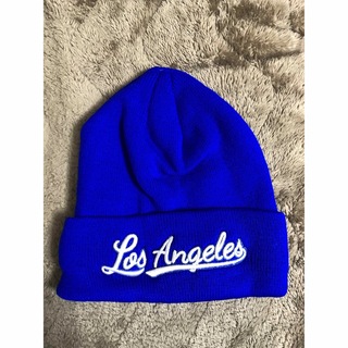 ニット帽  LA ロサンゼルス ロイヤルブルー(ニット帽/ビーニー)
