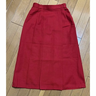 クリスチャンディオール(Christian Dior)のクリスチャンディオール　スカート  赤　巻きスカート(ひざ丈スカート)