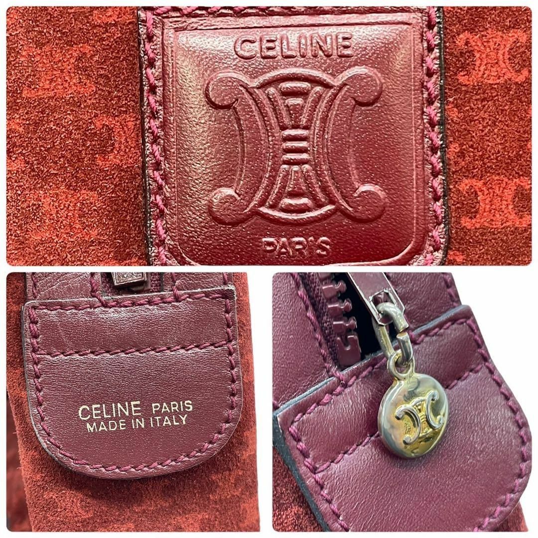 celine(セリーヌ)の良品　CELINE セリーヌ　c3 マカダム　トリオンフ　スエード　ハンドバッグ レディースのバッグ(ハンドバッグ)の商品写真