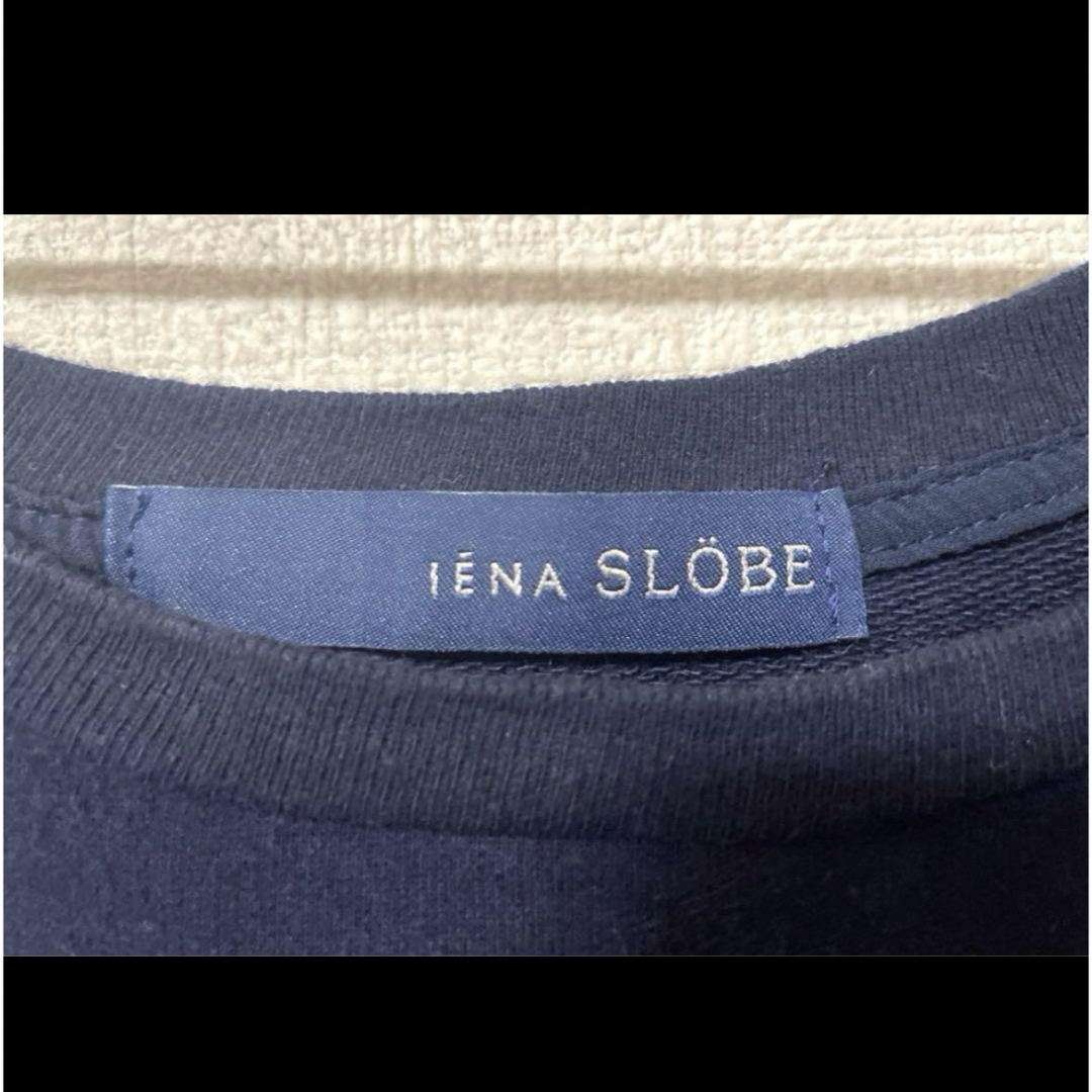 SLOBE IENA(スローブイエナ)のホームクリーニング済 IENA SLOBE英字ロゴ半袖Tシャツ ネイビー フリー レディースのトップス(Tシャツ(半袖/袖なし))の商品写真