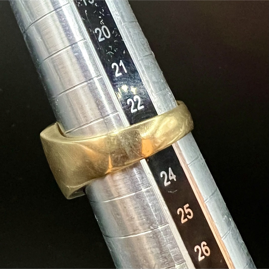 (Y030721) K18リング  約23号     18金 YG  指輪 メンズのアクセサリー(リング(指輪))の商品写真