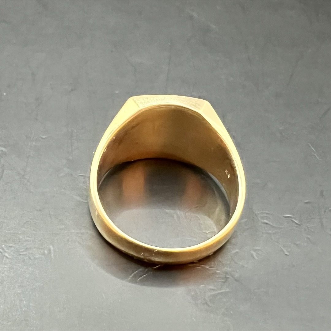 (Y030721) K18リング  約23号     18金 YG  指輪 メンズのアクセサリー(リング(指輪))の商品写真
