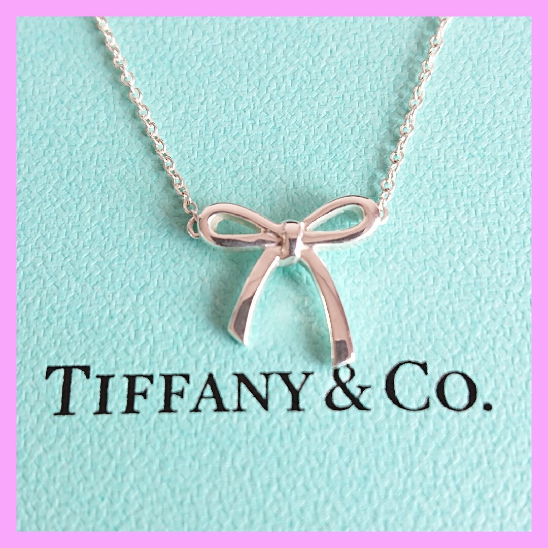 Tiffany & Co.(ティファニー)のTiffany & Co. ティファニー ボウ リボン シルバー ネックレス レディースのアクセサリー(ネックレス)の商品写真