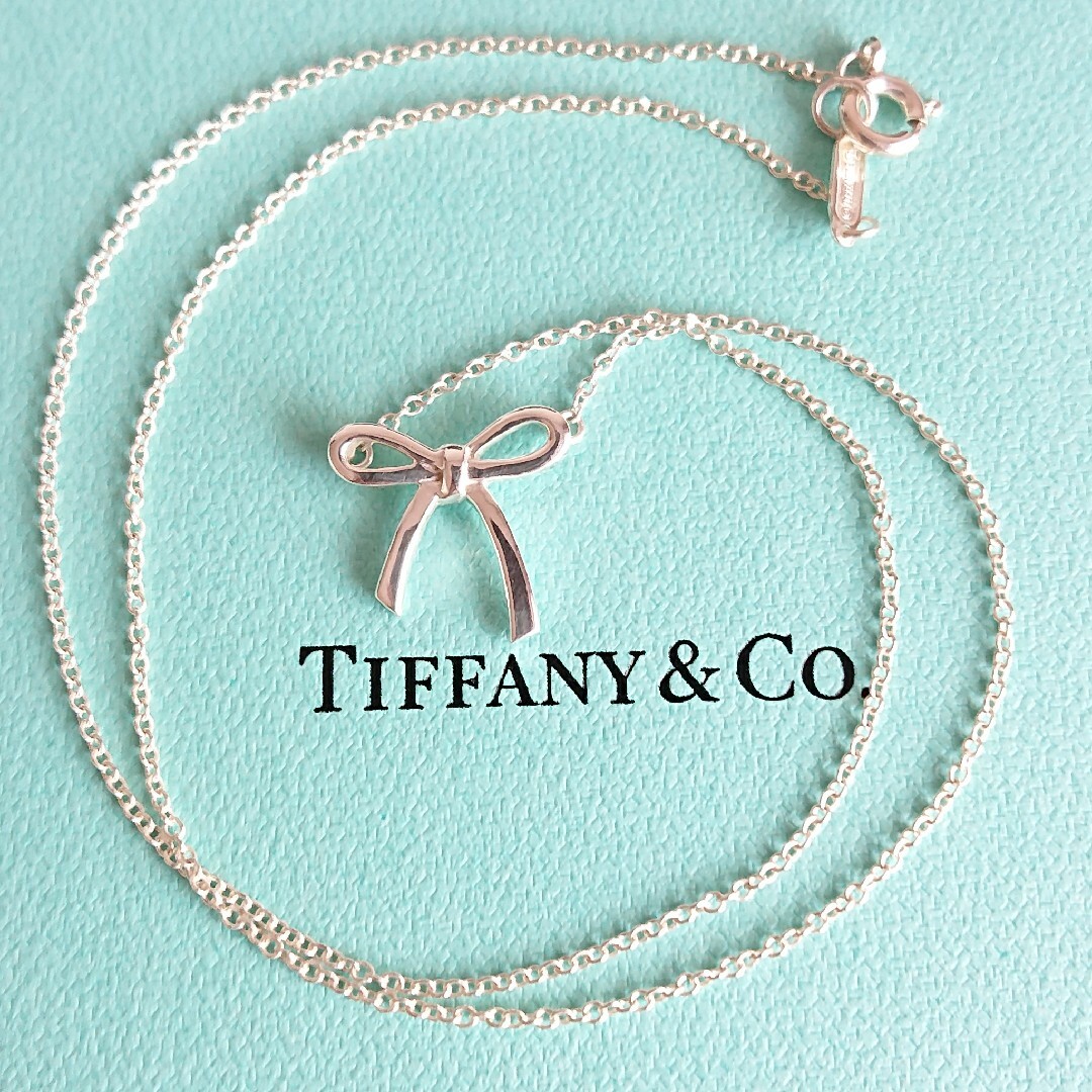 Tiffany & Co.(ティファニー)のTiffany & Co. ティファニー ボウ リボン シルバー ネックレス レディースのアクセサリー(ネックレス)の商品写真