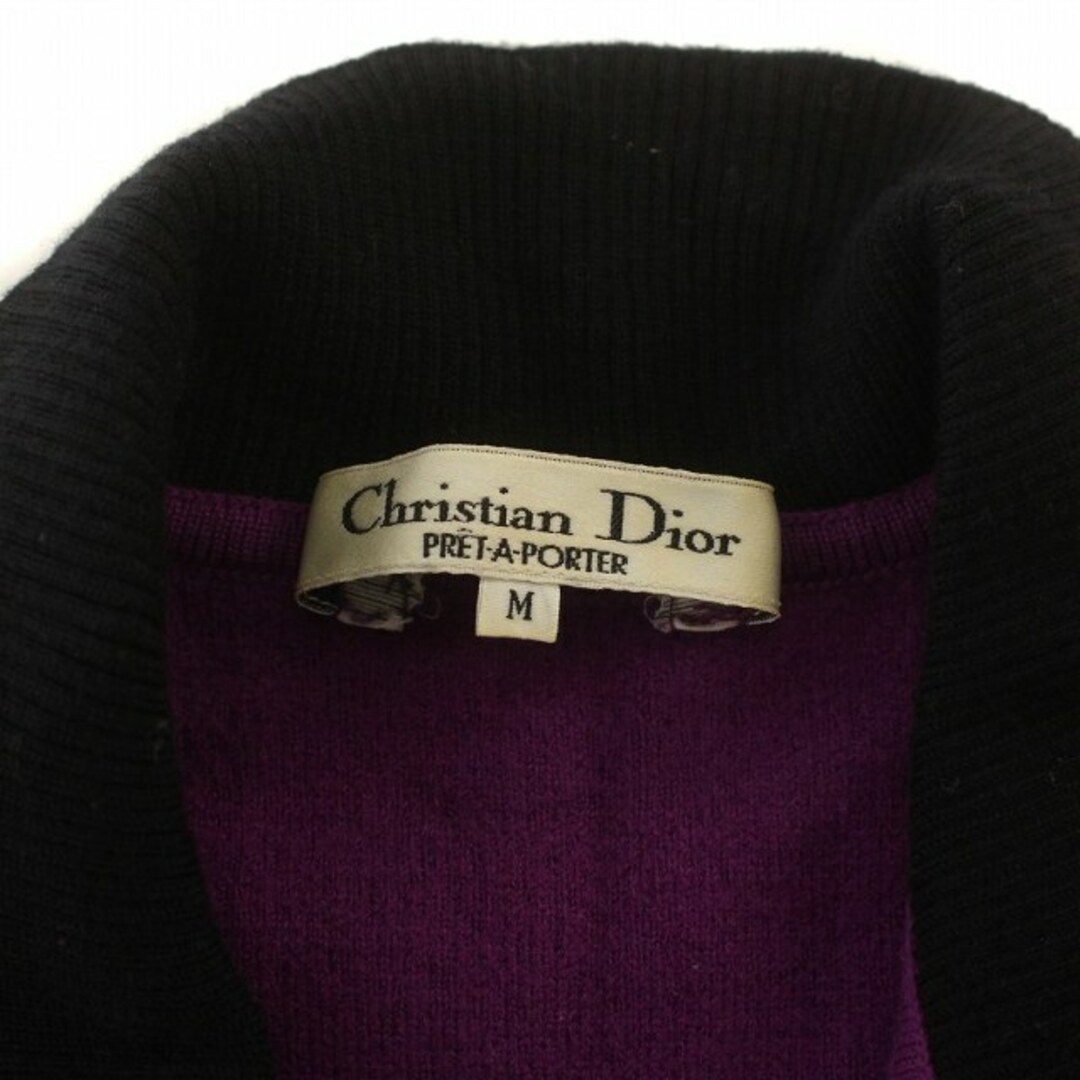 Christian Dior(クリスチャンディオール)のクリスチャンディオール ヴィンテージ プレタポルテ ニット セーター M 紫 レディースのトップス(ニット/セーター)の商品写真