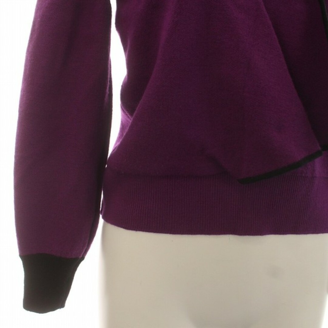 Christian Dior(クリスチャンディオール)のクリスチャンディオール ヴィンテージ プレタポルテ ニット セーター M 紫 レディースのトップス(ニット/セーター)の商品写真