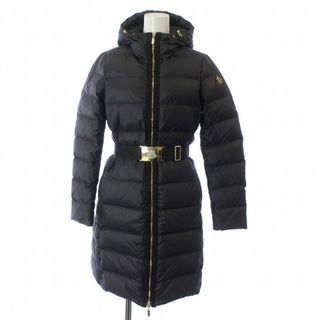 モンクレール(MONCLER)のモンクレール NANTES ダウンコート フード ベルト付き ロング 黒(ダウンコート)