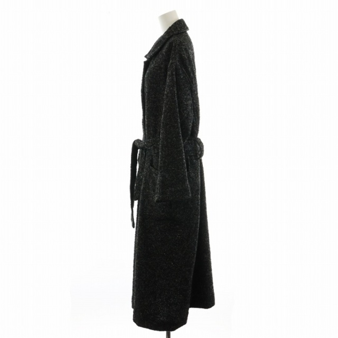 deicy(デイシー)のデイシー ステンカラーコート ロング ツイード 長袖 F 黒 10111021 レディースのジャケット/アウター(その他)の商品写真