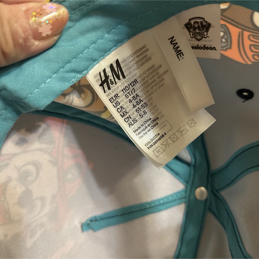 H&M(エイチアンドエム)の⭐︎H&M パウパトロール　キャップ　帽子　ネイビー キッズ/ベビー/マタニティのこども用ファッション小物(帽子)の商品写真