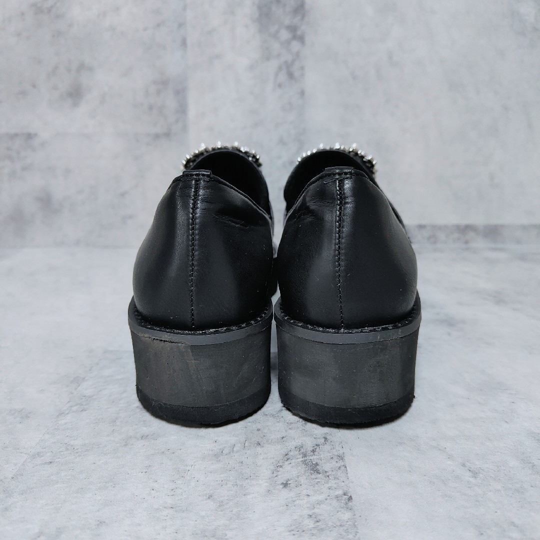 エマフランシス ボリュームソール ビジューローファー Sサイズ 23.0cm相当 レディースの靴/シューズ(ローファー/革靴)の商品写真