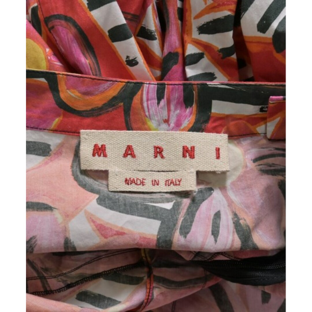 Marni(マルニ)のMARNI マルニ ひざ丈スカート 38(S位) 赤x黒x黄等(花柄) 【古着】【中古】 レディースのスカート(ひざ丈スカート)の商品写真