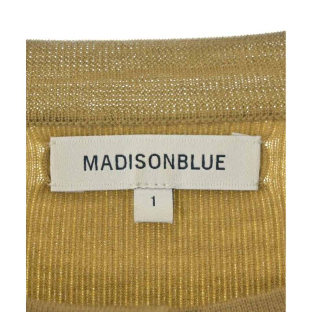 MADISONBLUE(マディソンブルー)のMADISON BLUE マディソンブルー カーディガン 01(S位) ベージュ 【古着】【中古】 レディースのトップス(カーディガン)の商品写真