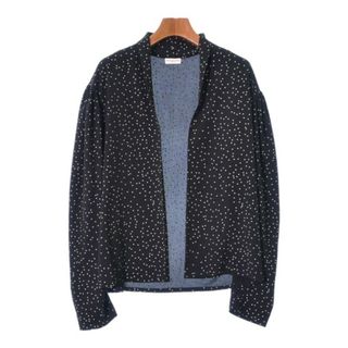 ドリスヴァンノッテン(DRIES VAN NOTEN)のDRIES VAN NOTEN ブラウス 34(XXS位) 黒x白(ドット) 【古着】【中古】(シャツ/ブラウス(長袖/七分))