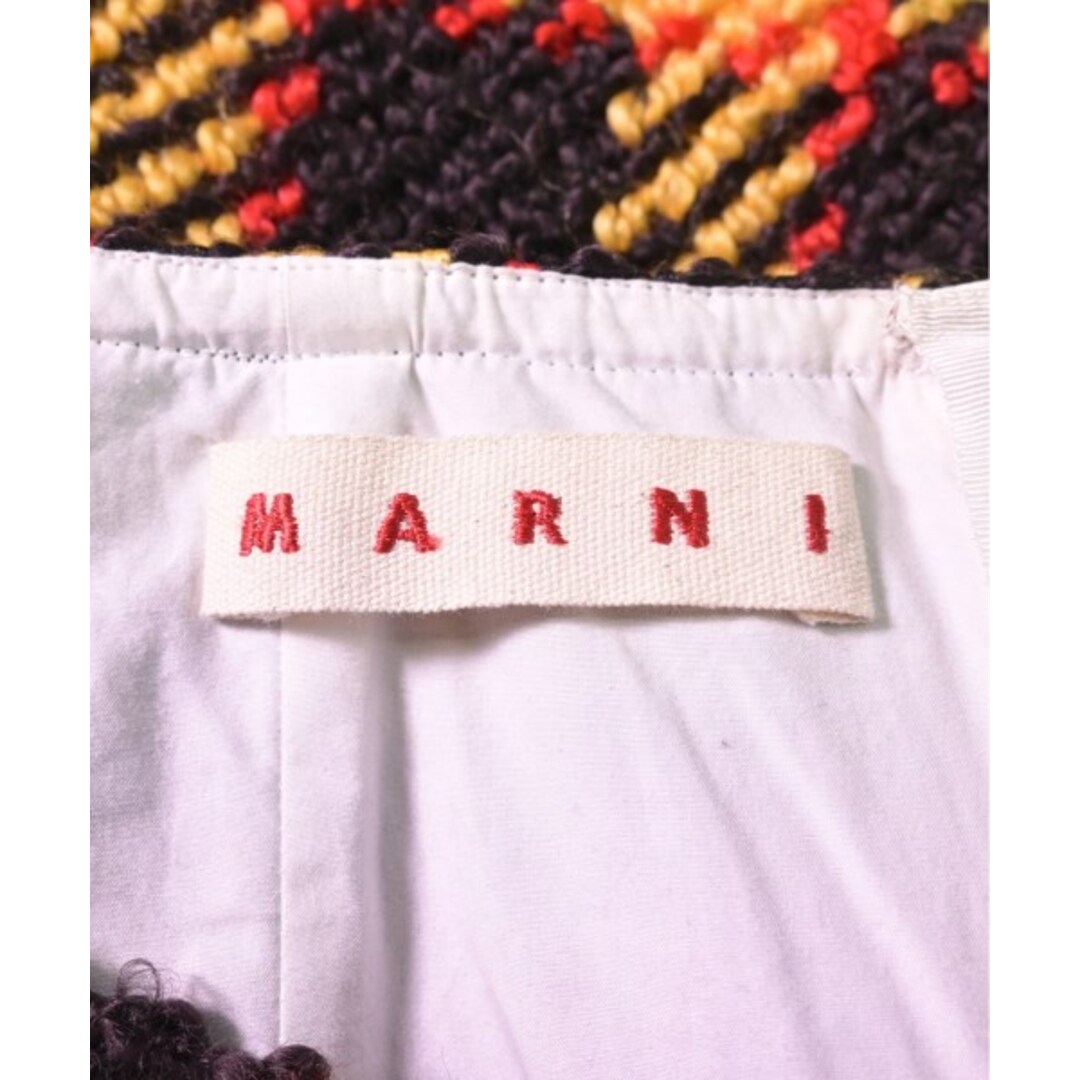 Marni(マルニ)のMARNI マルニ ひざ丈スカート 36(XS位) 黄x茶x赤(チェック) 【古着】【中古】 レディースのスカート(ひざ丈スカート)の商品写真