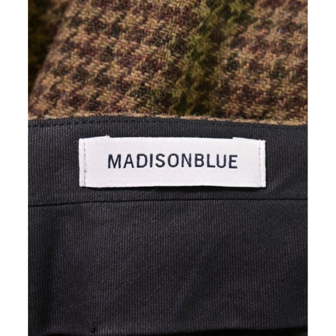 MADISONBLUE(マディソンブルー)のMADISON BLUE スラックス 1(S位) ベージュx茶x黒(チェック) 【古着】【中古】 レディースのパンツ(その他)の商品写真