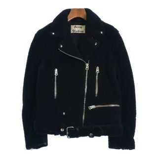 アクネストゥディオズ(Acne Studios)のAcne Studios アクネストゥディオズ ライダース 36(S位) 黒 【古着】【中古】(ライダースジャケット)