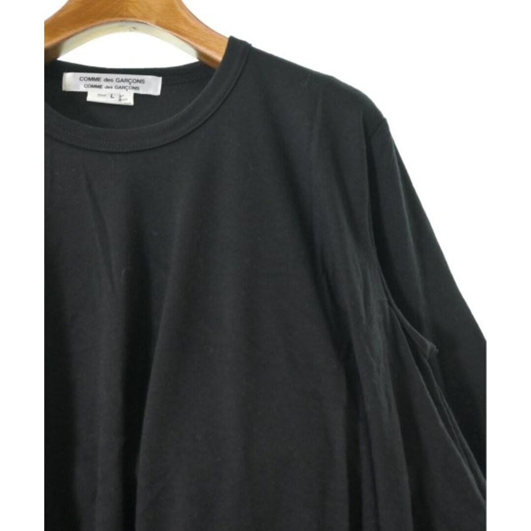 COMME des GARCONS(コムデギャルソン)のCOMME des GARCONS Tシャツ・カットソー L 黒 【古着】【中古】 レディースのトップス(カットソー(半袖/袖なし))の商品写真