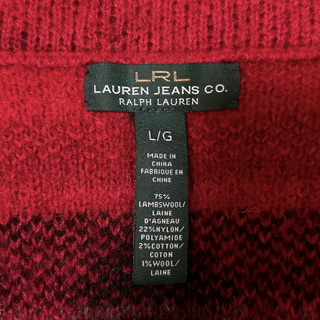 Ralph Lauren(ラルフローレン)の美品★L★ラルフローレン 厚手ガウンコート カーディガン ショールカラー腰ベルト レディースのトップス(カーディガン)の商品写真