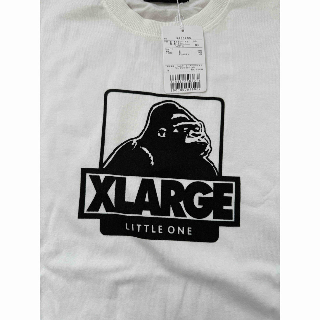 XLARGE(エクストララージ)の新品タグ付き XLARGE フロントプリント長袖Tシャツ キッズ/ベビー/マタニティのキッズ服男の子用(90cm~)(Tシャツ/カットソー)の商品写真