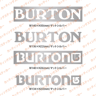 バートン(BURTON)のBURTON カッティングステッカー 4枚セット W(アクセサリー)