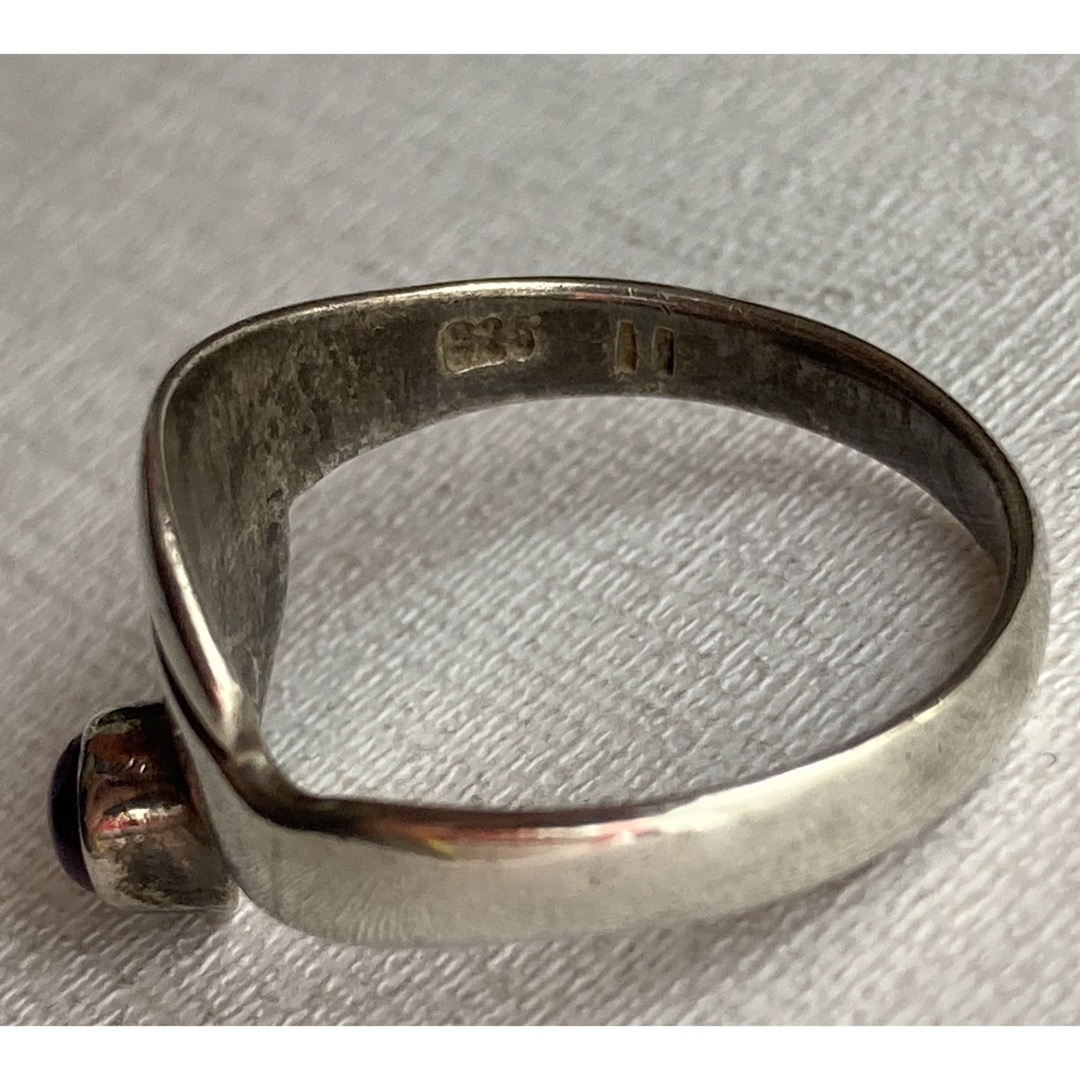 アメジスト　シルバーリング　シルバー925  約10号 レディースのアクセサリー(リング(指輪))の商品写真