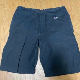 Champion - チャンピオン　ハーフパンツ　黒　スウェット　ワンポイントロゴ