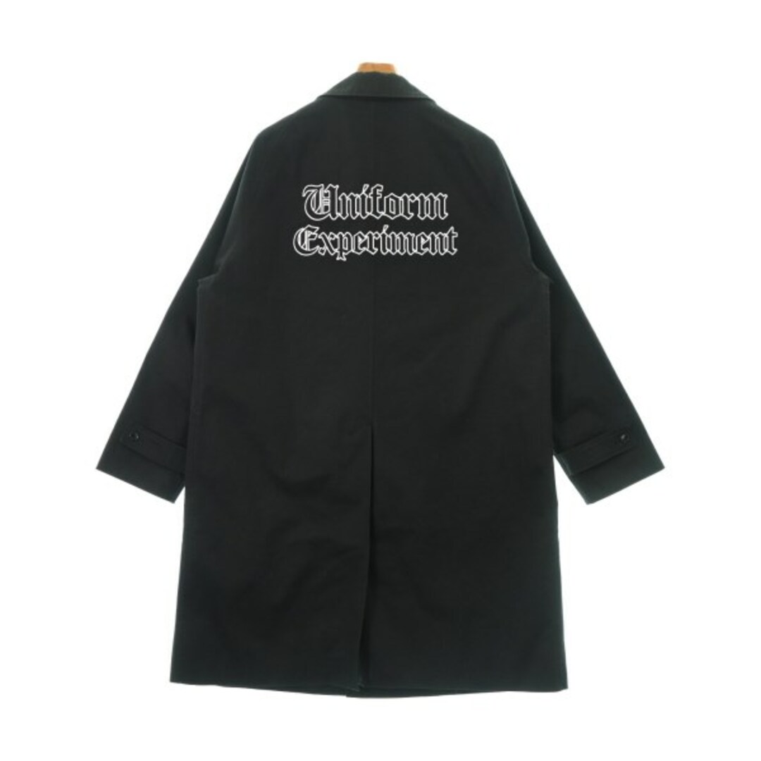 uniform experiment ステンカラーコート 2(M位) 黒 【古着】【中古】 uniform experiment ステンカラーコート 2(M位) 黒 【古着】【中古】