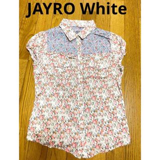 ジャイロホワイト(JAYRO White)のジャイロホワイト　シャツ　ブラウス　半袖　小花　ピンク　春夏 フェアリーグランジ(シャツ/ブラウス(半袖/袖なし))