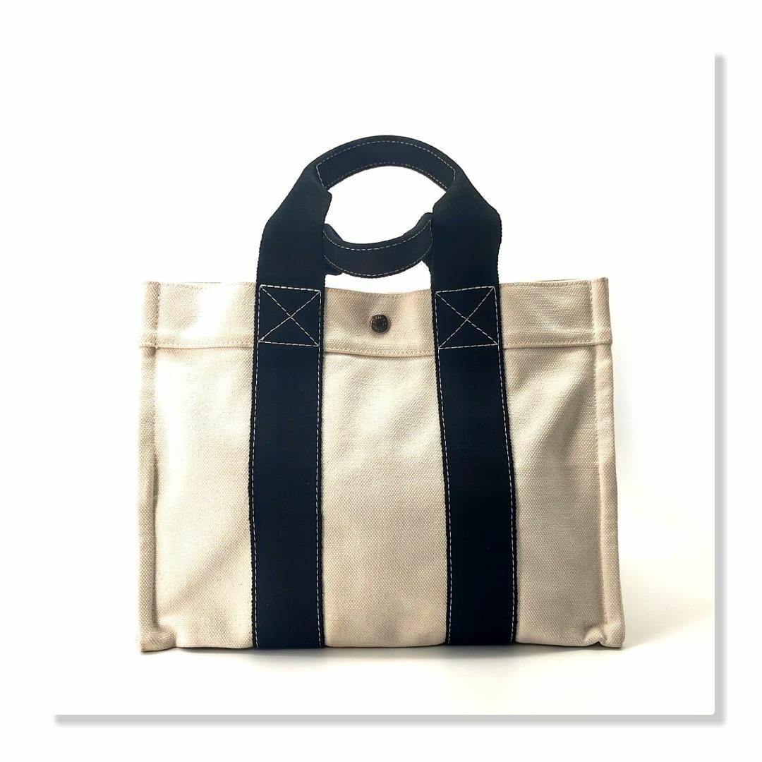 美品】Hermès エルメス キャンバス ボラボラ PM トートバッグ 美品】Hermès エルメス キャンバス ボラボラ PM トートバッグ