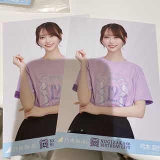 ノギザカフォーティーシックス(乃木坂46)の弓木奈於 12thバスラTシャツ チュウ(アイドルグッズ)