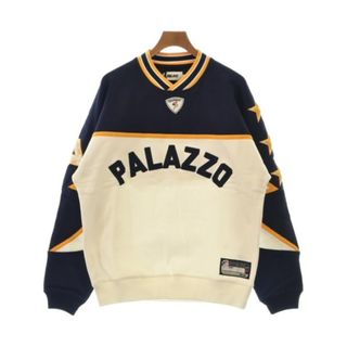 パレス(PALACE)のPALACE パレス スウェット L 紺x白xオレンジ 【古着】【中古】(スウェット)