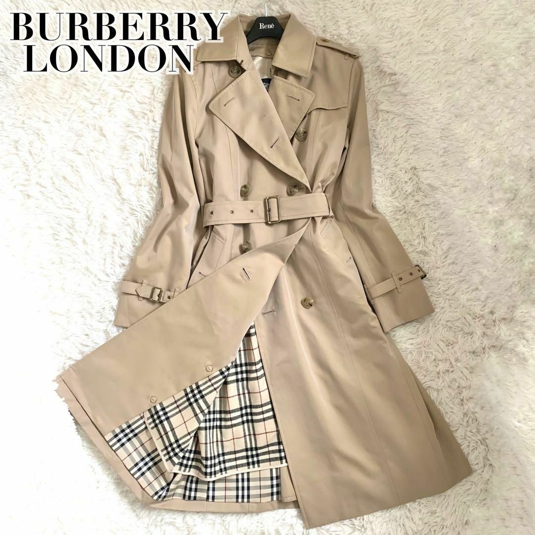 BURBERRY(バーバリー)の美品✨バーバリー トレンチコート ノバチェック ライナー ハニーベージュ レディースのジャケット/アウター(トレンチコート)の商品写真