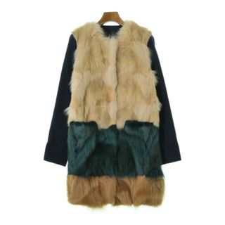 エムエスジイエム(MSGM)のMSGM エムエスジーエム コート（その他） 40(M位) ベージュx緑x紺 【古着】【中古】(その他)