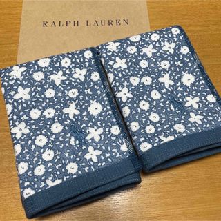 ラルフローレン(Ralph Lauren)の新品未使用　ラルフローレン　ウォッシュタオル　ガーゼ　花柄(タオル/バス用品)