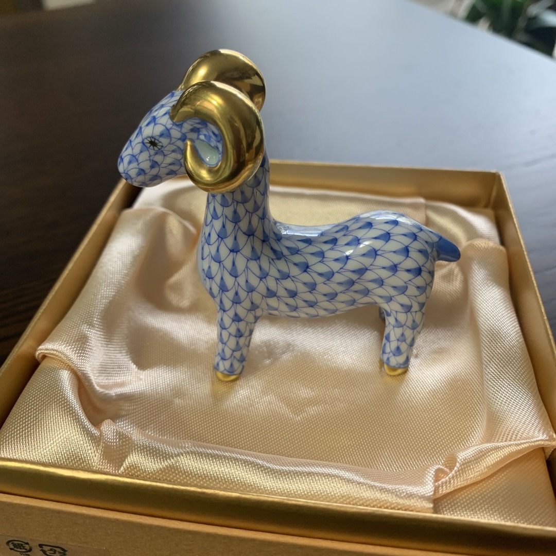 Herend - ☆お値下げ☆ヘレンド 干支ものがたり 羊 (ブルー)箱 Herend - ☆お値下げ☆ヘレンド 干支ものがたり 羊 (ブルー)箱
