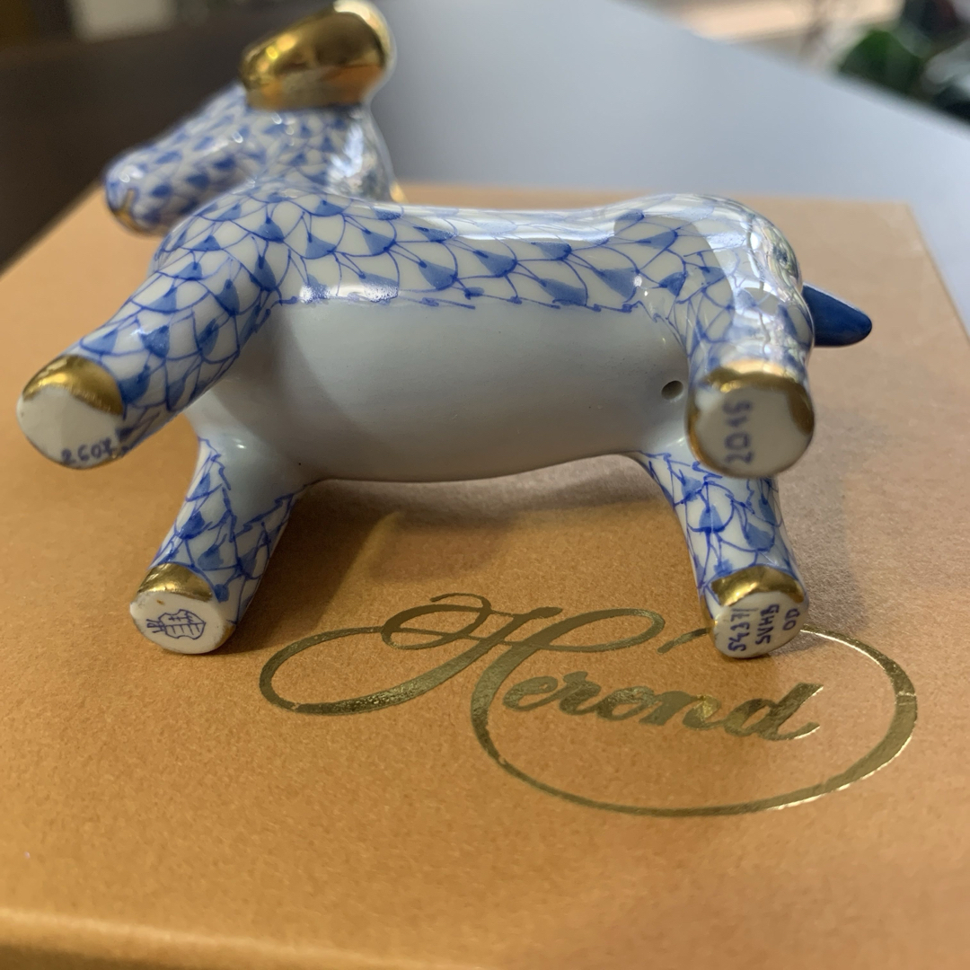 Herend - ☆お値下げ☆ヘレンド 干支ものがたり 羊 (ブルー)箱 Herend - ☆お値下げ☆ヘレンド 干支ものがたり 羊 (ブルー)箱