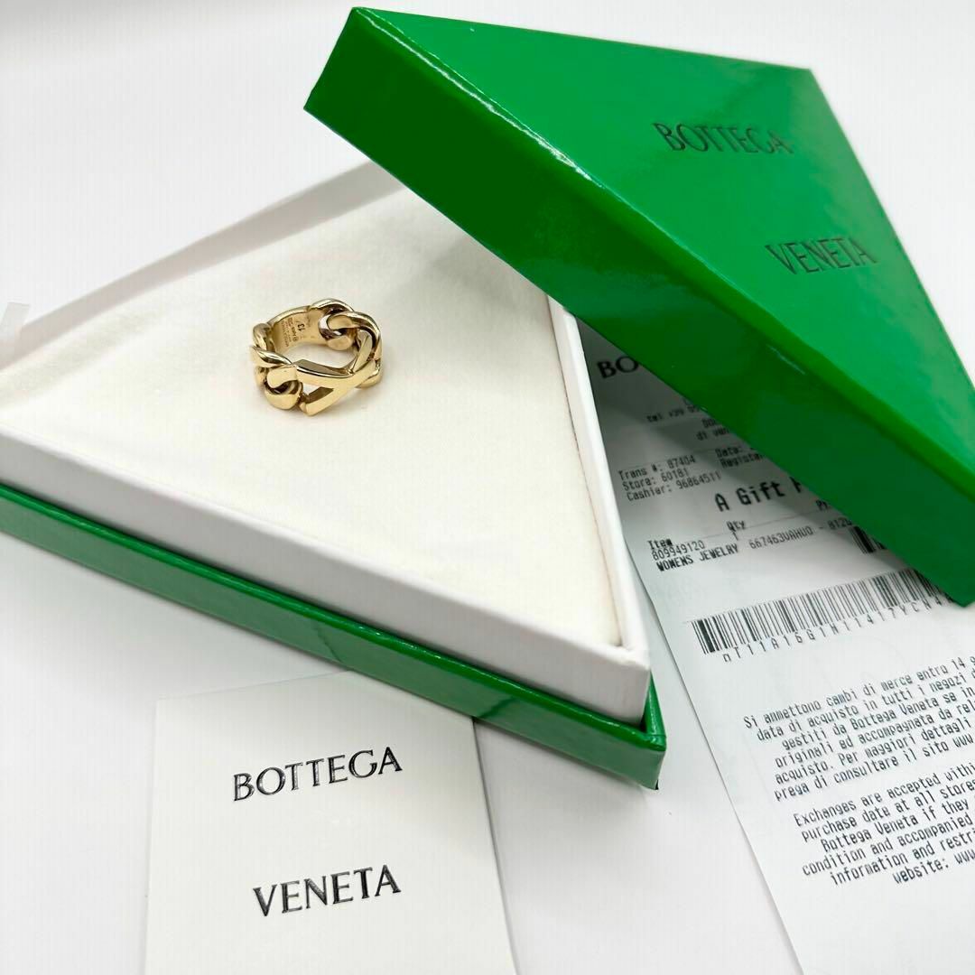 Bottega Veneta(ボッテガヴェネタ)の【新品未使用】BOTTEGA VENETA リング　指輪　ゴールド　Y レディースのアクセサリー(リング(指輪))の商品写真