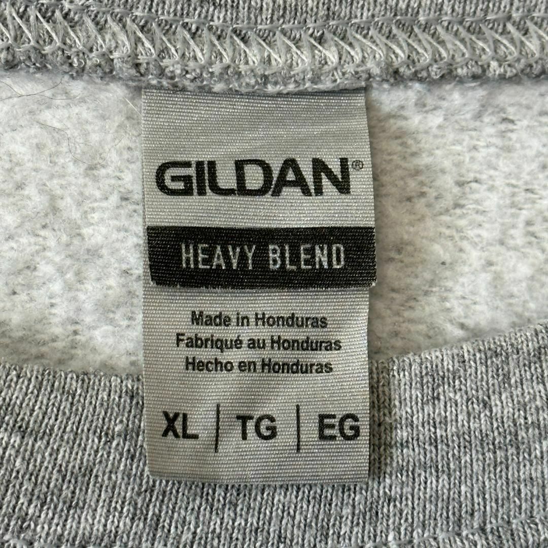 ギルダン GILDAN スウェット US製 XL グレー 古着 レディースのトップス(トレーナー/スウェット)の商品写真