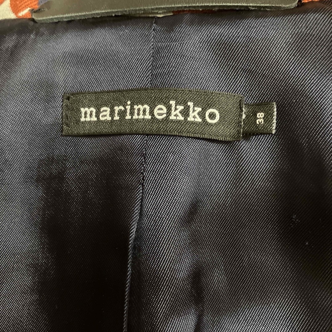 marimekko(マリメッコ)のマリメッコ　コート　ジャガード　花柄 レディースのジャケット/アウター(その他)の商品写真