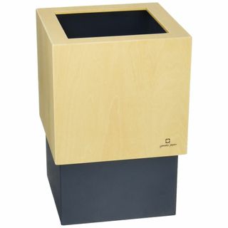 【色: ダークブルー】ヤマト工芸 W CUBE ダストボックス DUSTBOX (ごみ箱)