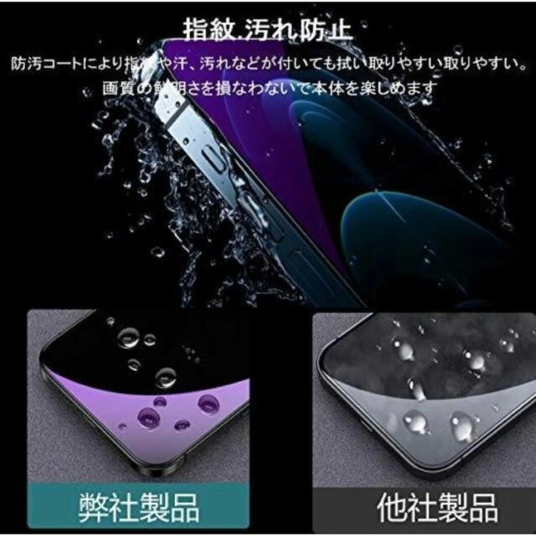 【iPhone11】ブルーライトカットガラスフィルム&カメラ保護セット スマホ/家電/カメラのスマホアクセサリー(保護フィルム)の商品写真