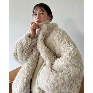 herlipto Faux Fur Reversible Coat mochaの通販 by Mちゃん｜ラクマ