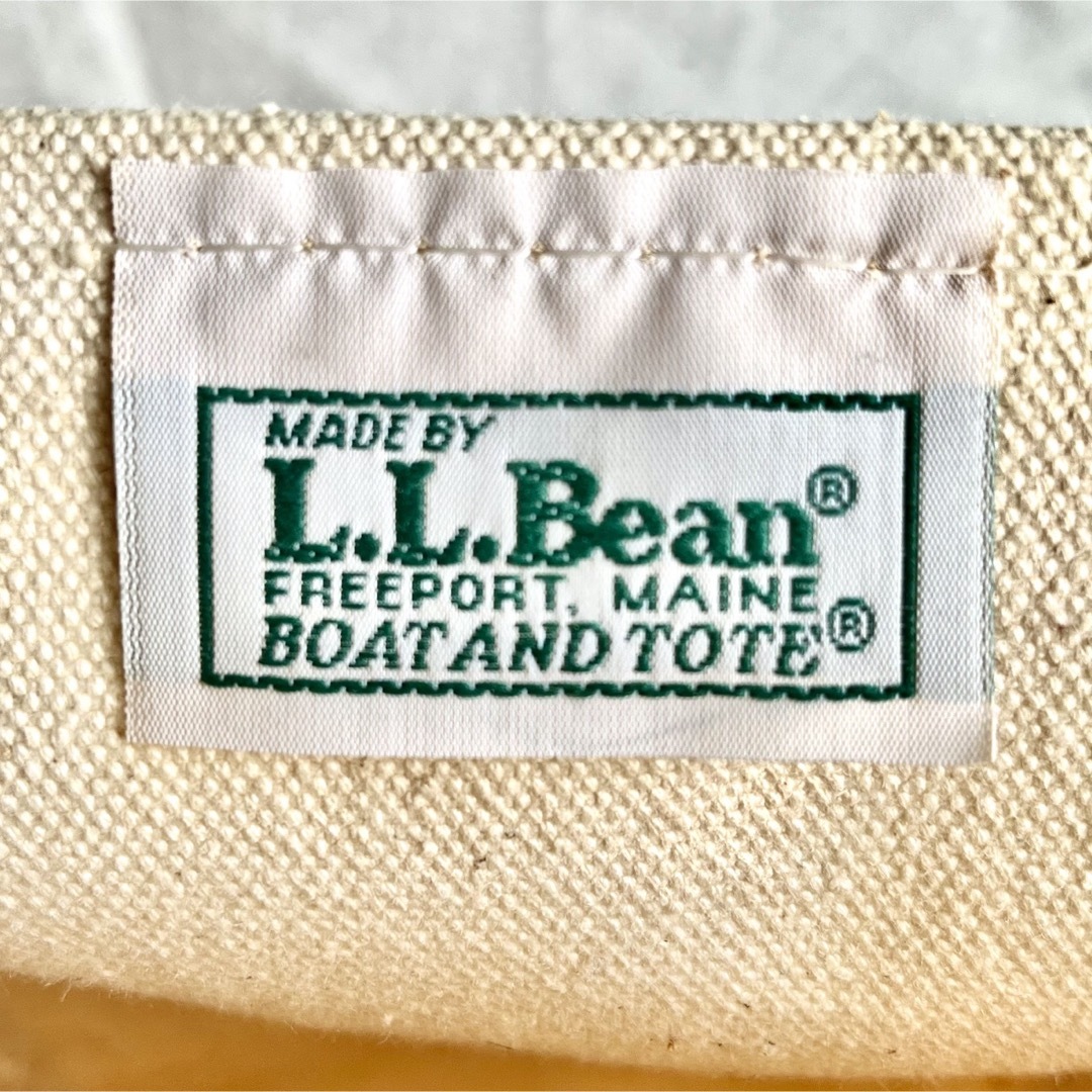 L.L.Bean(エルエルビーン)の1980’s llbean 紺×白　ヴィンテージ トートバッグ　llビーン メンズのバッグ(トートバッグ)の商品写真