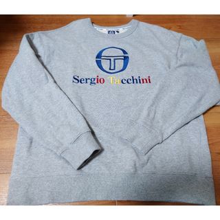 セルジオタッキーニ(Sergio Tacchini)のSergio Tacchini セルジオタッキーニ スウェット　刺繍　ロゴ　灰色(スウェット)