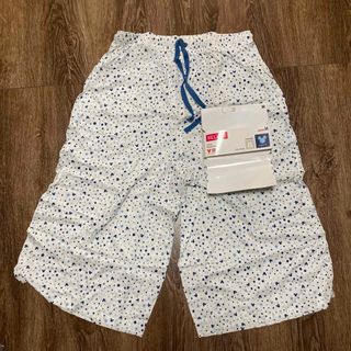 ユニクロ(UNIQLO)のユニクロ　リラコ　Mickey 青　 Mサイズ　クロップド丈ポケット付き(ルームウェア)