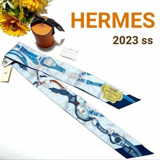 エルメス(Hermes)のエルメス☆★2023☆ブリッドドゥガラ アップリケ☆ツイリー スカーフ(バンダナ/スカーフ)